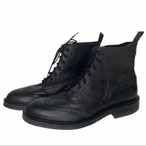 Mr. B’s for Aldo brogue boot black leather lace-up